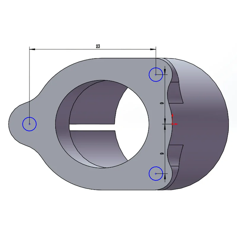 EFT 20mm pipe diameter, fixed tripod connector, plant protection machine model drone landing gear adapter