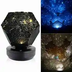 E2 Starry Sky Projector Night Light USB Celestial Star Lamp Cosmos Decor Astro Romantic Bedroom Decoration Home LED Lamp Bedside