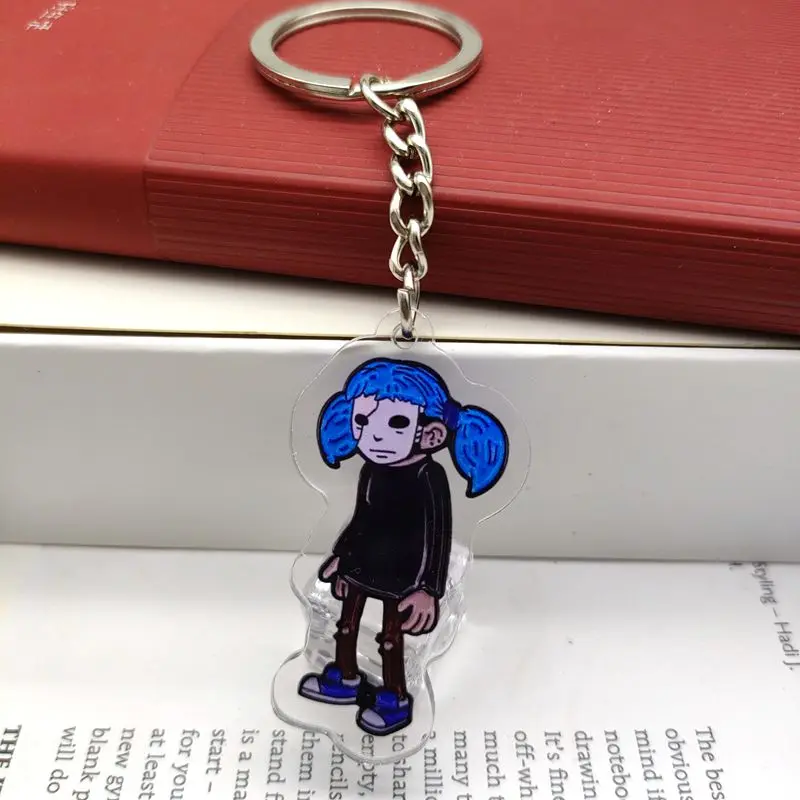 Horror Game Sally Face Acrylic Keychain Boy Pendant Backpack Keychain Accessory Gift for Friends