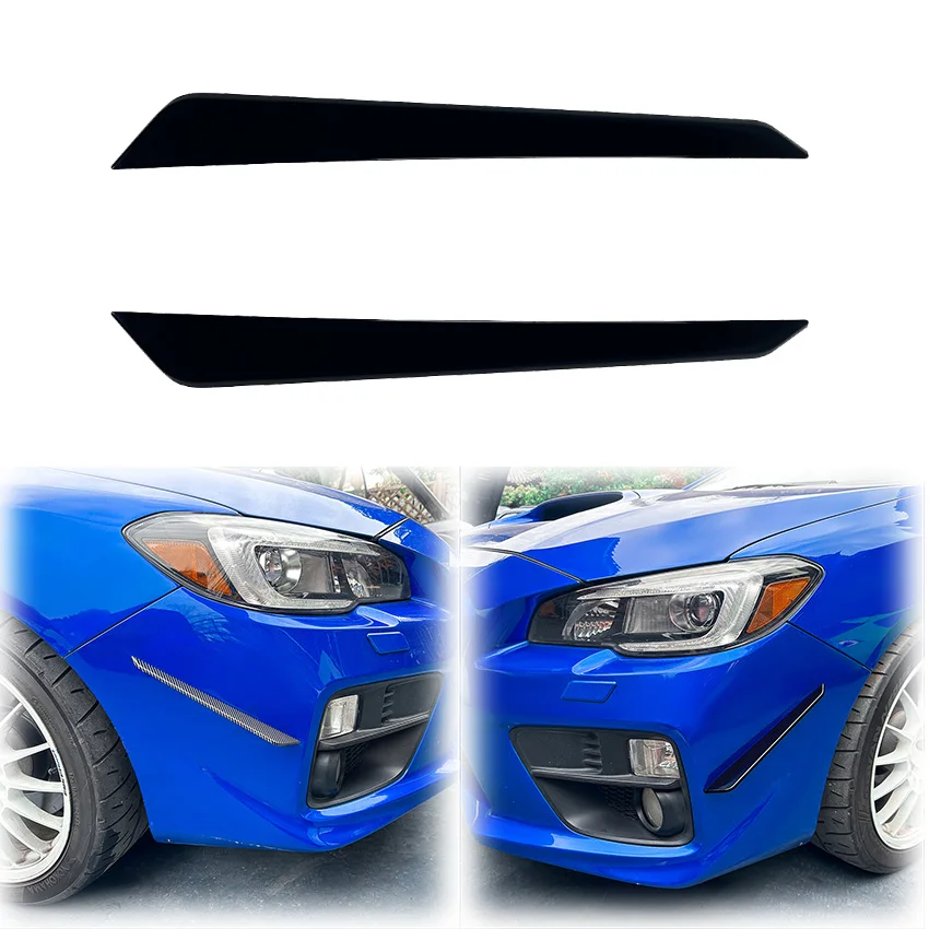 

2015 To 2021 For Subaru Impreza WRX STI VA Car Front Bumper Side Lip Splitter Diffuser Protector Cover Spoiler By ABS Body Kit