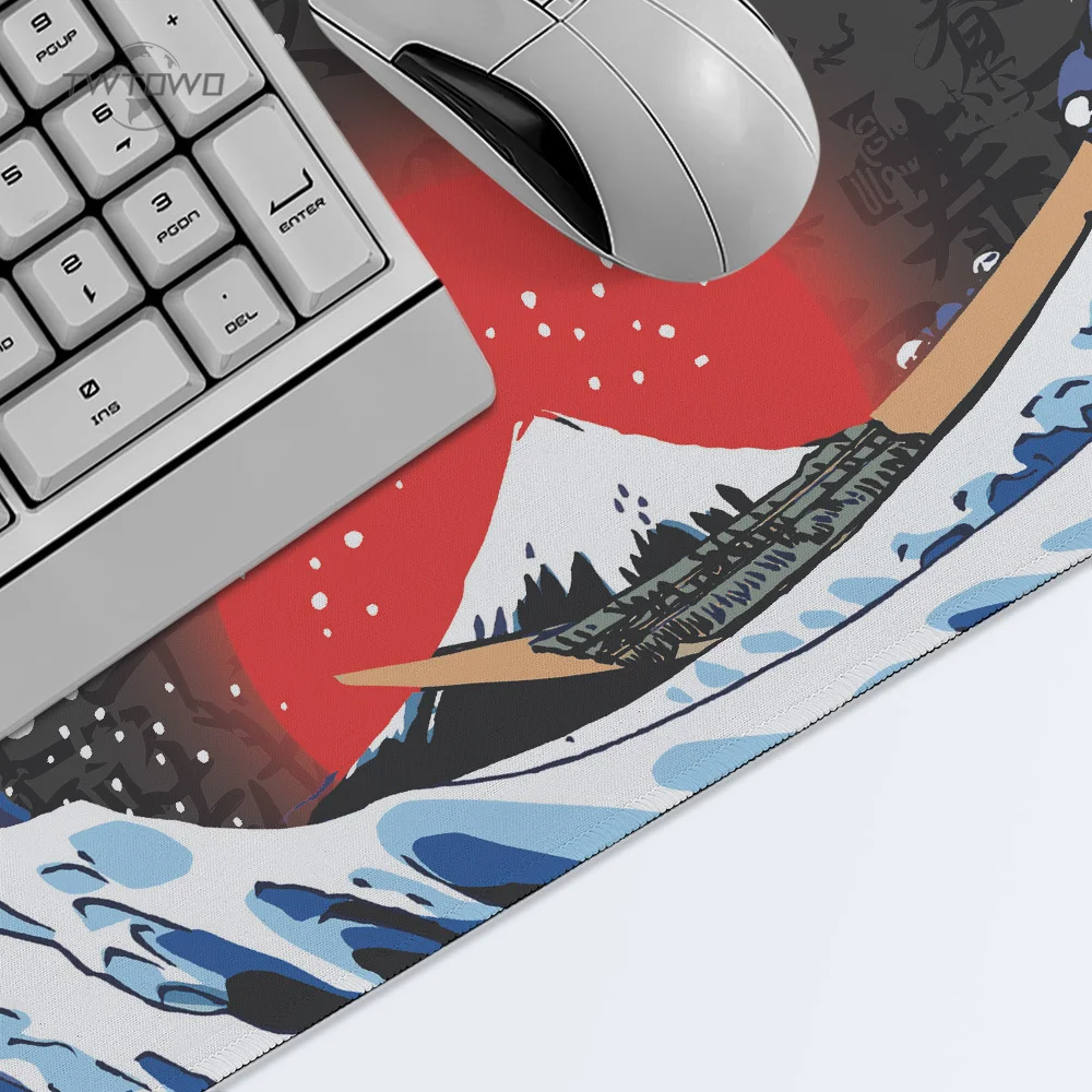 Mouse Pad Gaming Japan Great Wave XL Home Custom Computer Mousepad XXL Playmat Carpet Natural Rubber Soft Computer Mouse Mats