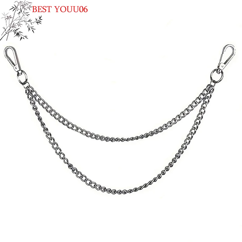 Hot 2/3Layer Punk Hip-hop Long Metal Belt Chain Fashion Trousers Pant Waist Metal Chain Keychain view 6