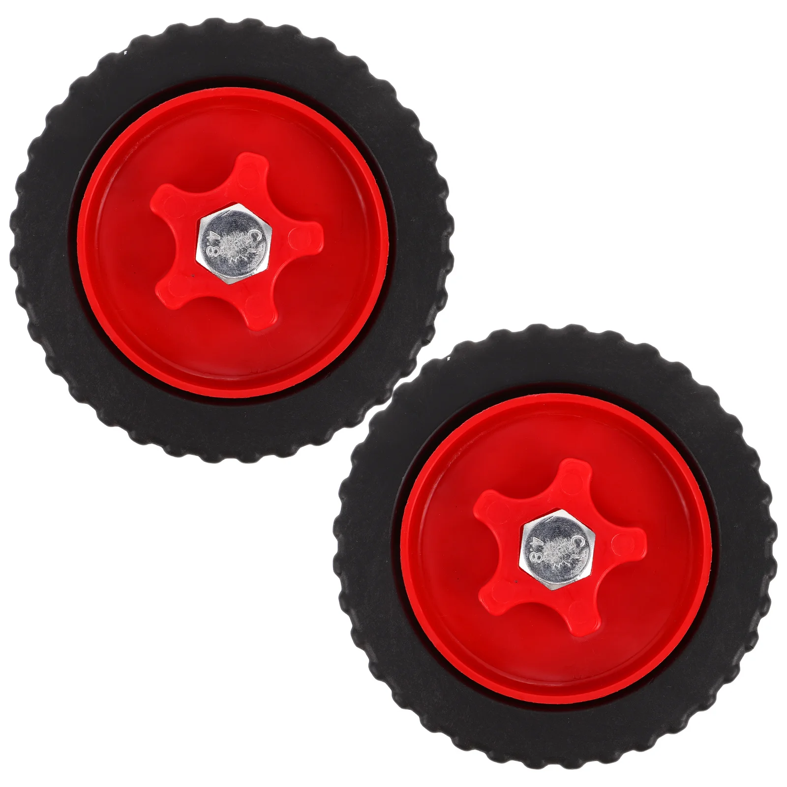 

2Pcs Lawn Mower Auxiliary Wheels Stable Outdoor Casters Detachable Easy Install for Garden Trimmer Maintenance