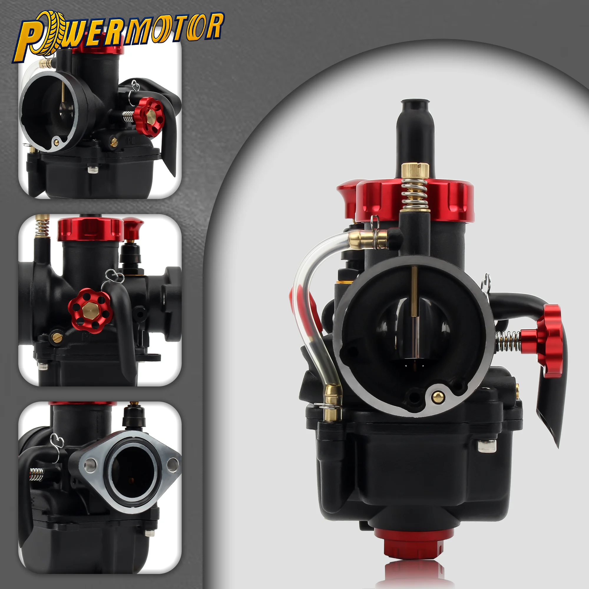 

Motorcycle PE 17 19 22 24 26 28mm Carburetor With Carb Jet Kit For YAMAHA KAWASAKI SUZUKI 2T 4T Flange Engine Carburettor Parts