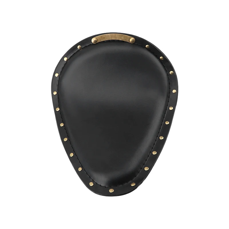 Motorcycle Retro Brown Black Solo Seat Cushion For Harley Sporster Chopper Bobber Honda Yamaha