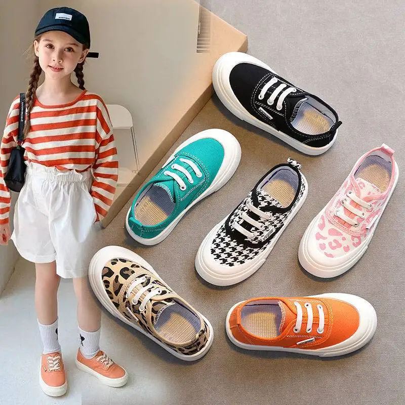 Kinder Sport Leinwand Schuhe Jungen Casual Schuhe Mädchen Weiche Sohle One-legged Tuch Mode Student Einzigen Schuhe Wohnungen