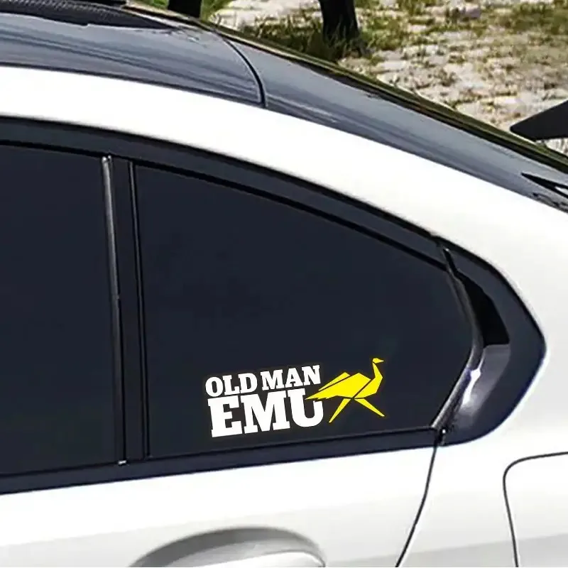 

1 шт. OLD MAN EMU Crane наклейка (желтый белый) водонепроницаемые виниловые наклейки для декора окна автомобиля