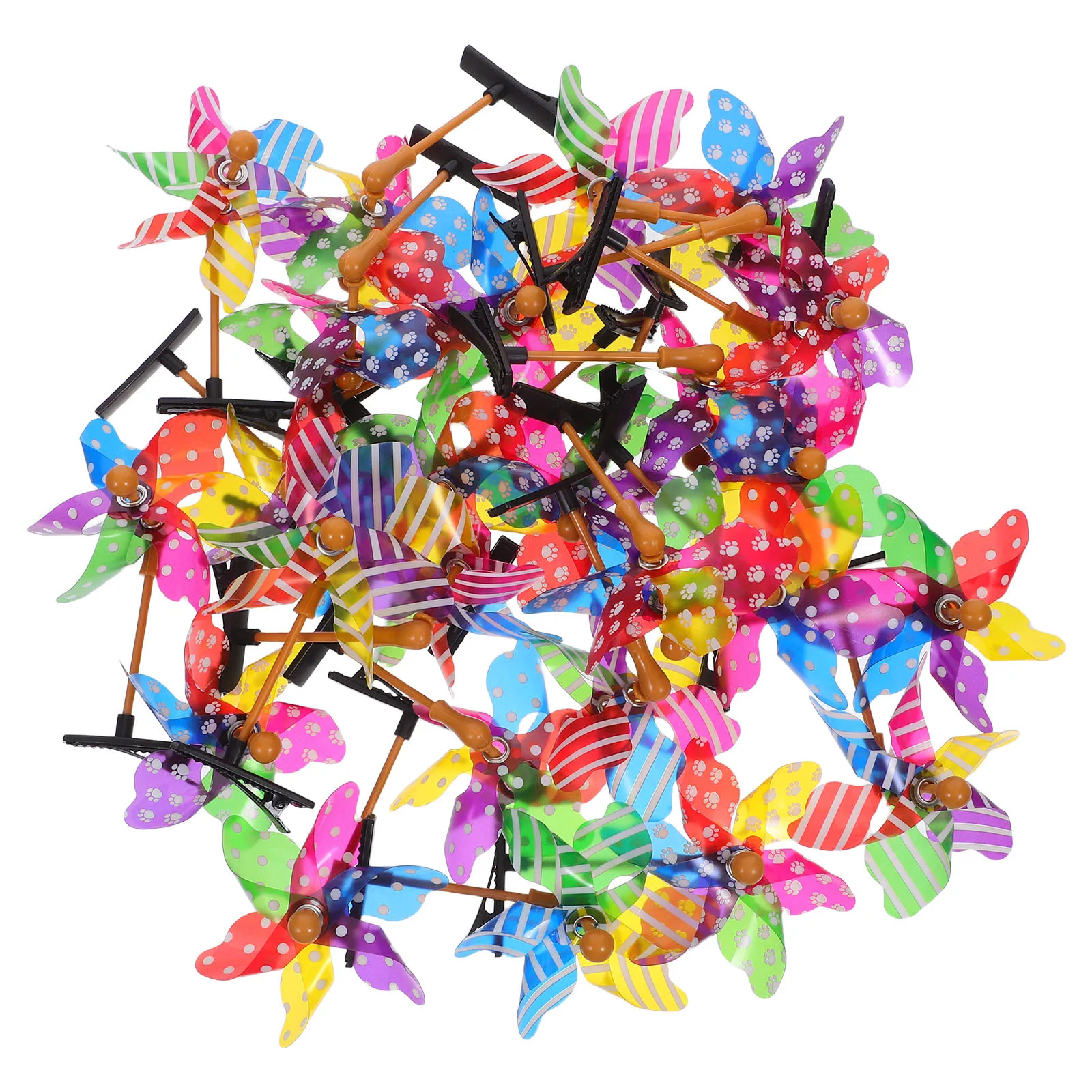 

25Pcs Pinwheel Hair Clips Fun Stylish Accessory for Girls and Women Eyecatching Design Durable Barrettes Hair Barrettes