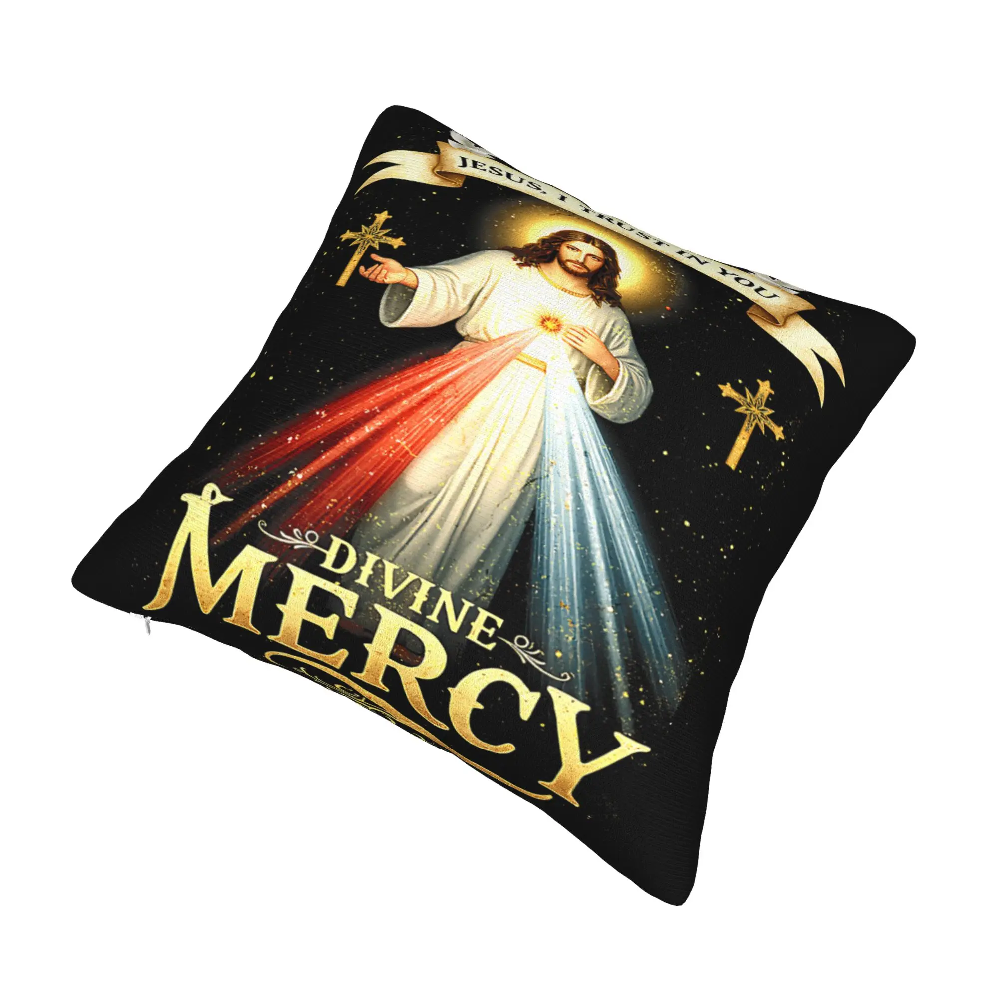 Jesus Esperanza Devida Spanish  Pillow Covers Soft Cushion Cover Decorations  Throw Pillow Case Cover Home Multiple Sizes