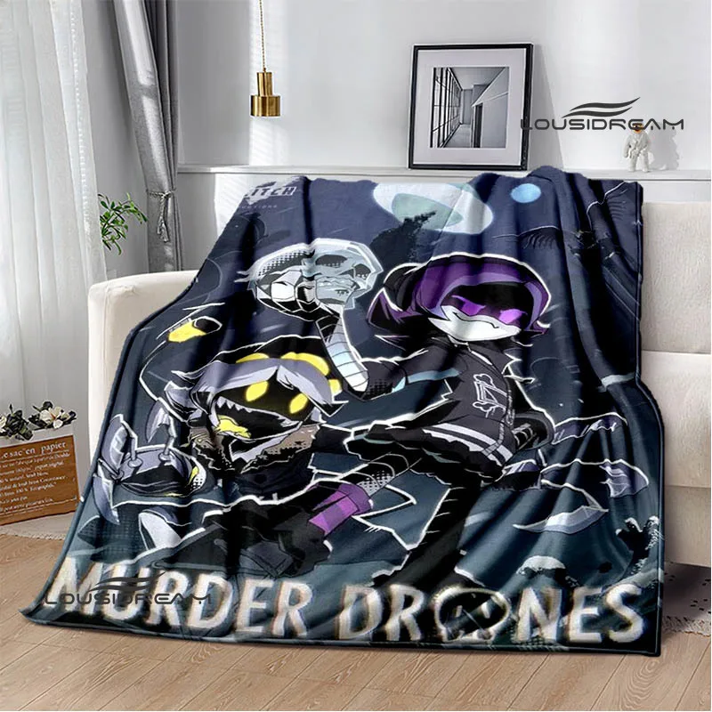 Murder-Drones Cartoon Printed blanket Flannel Warm blankets Soft and comfortable blanket bed linings cubre cama Birthday Gift