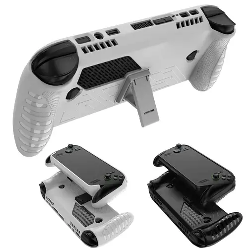 Para ROG para Xbox Ally X funda protectora de TPU de mano con soporte trasero cubierta antideslizante y estable cubierta protectora anticaída