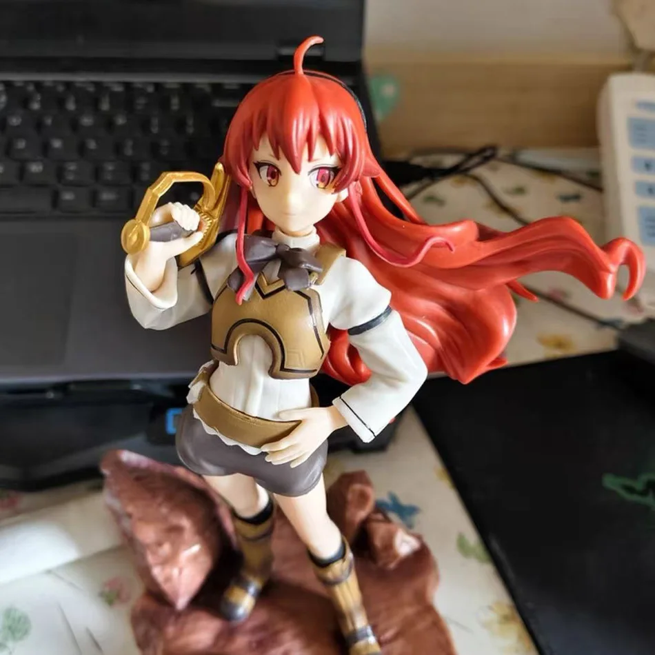 22cm Mushoku Tensei Eris Boreas Greyrat Figur PVC Sammlermodell Puppe Desktop-Ornament Geschenk für Liebhaber