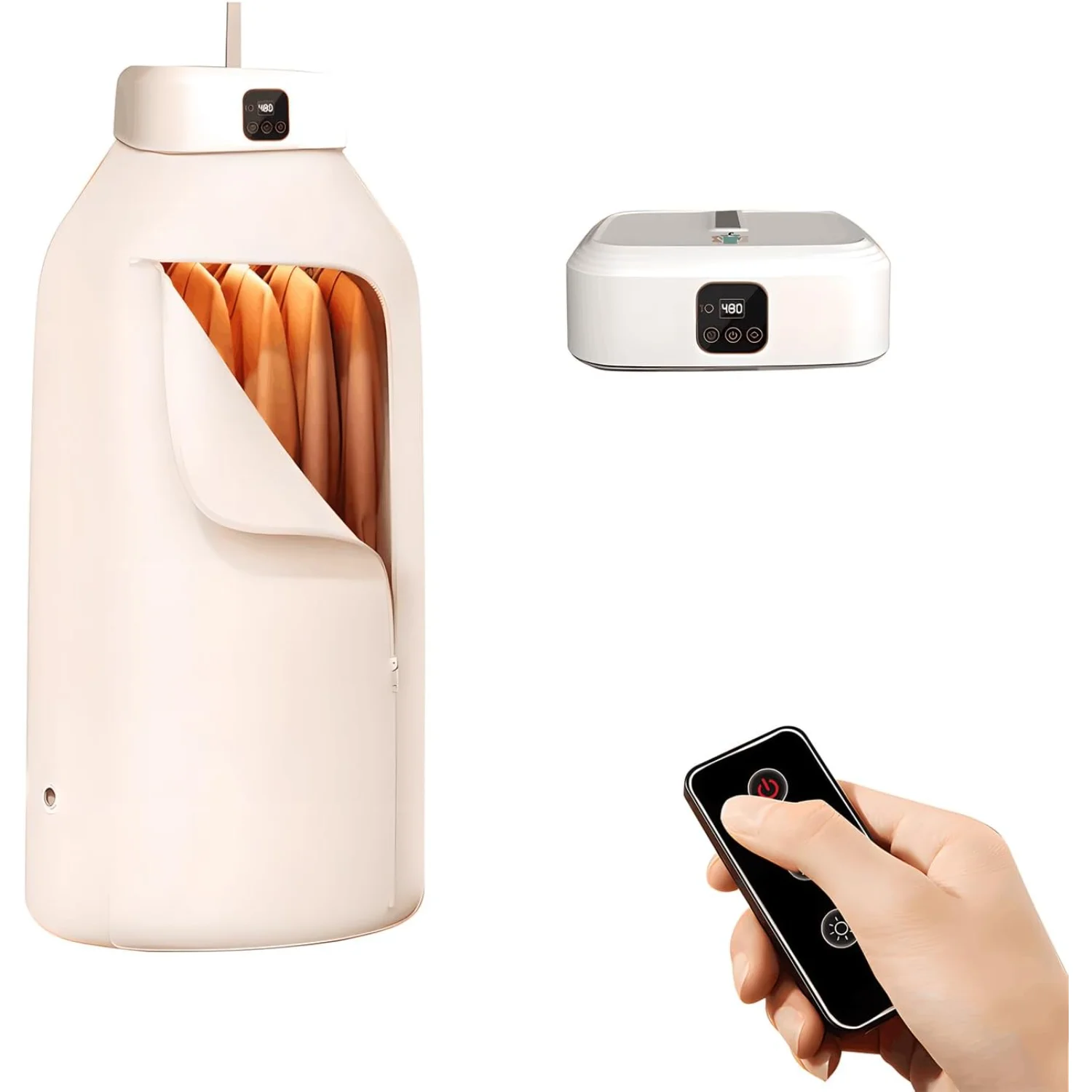 Dryer,Portable Clothes Dryer for Apartments Dormitory Business Trips,Portable Clothes Drying Bag, Control  Dryer,Small Dryer Dua