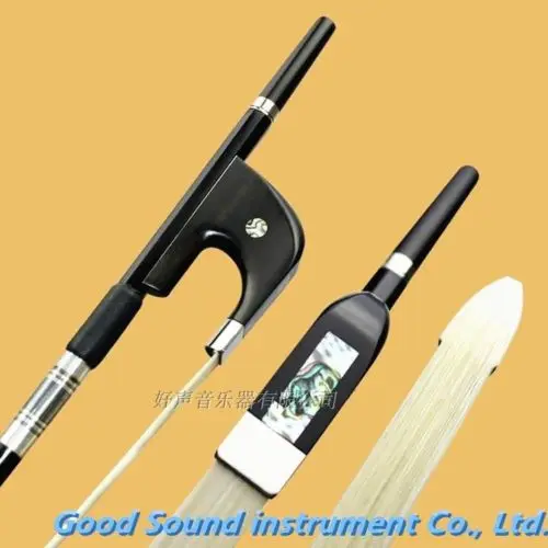 

1pcs Double Bass Bow Black Carbon Fiber Stick Ebony Frog German Style 3/4 New