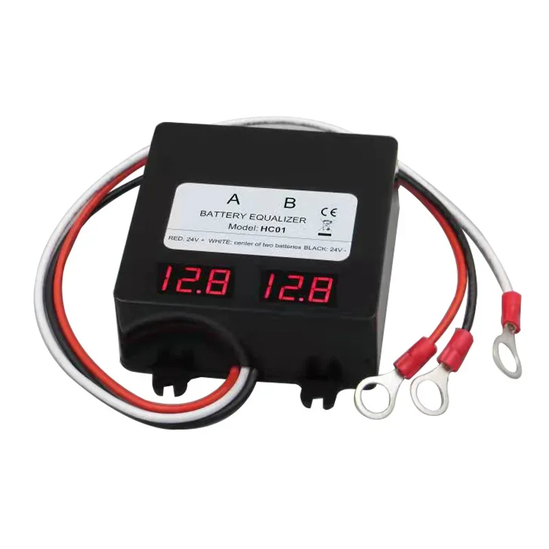 Imagem -03 - Heltec Equalizador de Bateria 24v para Duas Peças 12v Gel Inundação Agm Baterias de Chumbo-ácido Balanceador de Tensão Regulador de Carregador de Chumbo-ácido