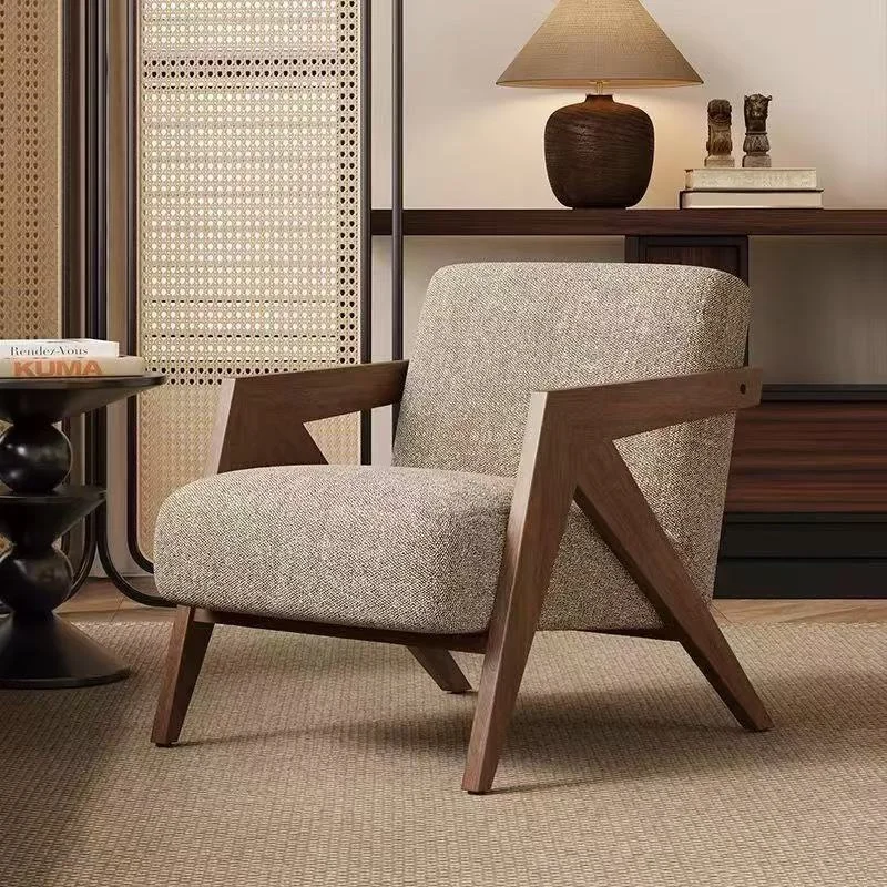 Wooden Frame Lounge Chair 6
