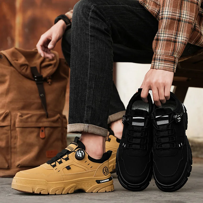 Herren-Wanderschuhe mit niedrigem Schaft, rutschfester Sohle, strapazierfähig, atmungsaktiv, Trekking-Sneaker, ideal für Outdoor-Aktivitäten, Camping und den täglichen Gebrauch beim Spazierengehen. – Detail 10