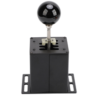 6+R PC USB H Gear Shifter Racing Game Simulator Shifter Black - Compatible with G29 G27 G25 G920 T300RS GT Steering Wheel
