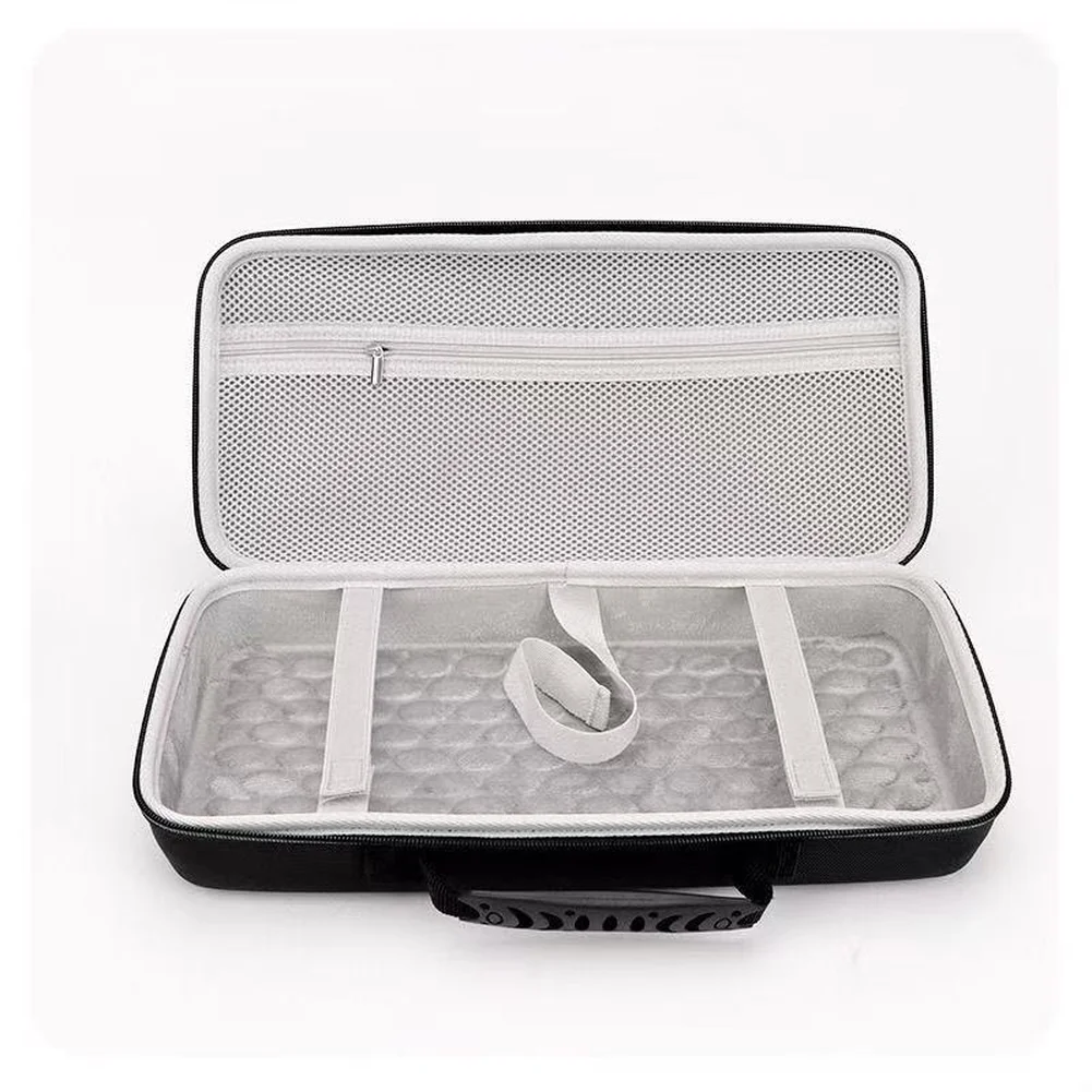 Keyboard Travel Case for 75% Mechanical Keyboards with EVA Shell Dust Protection Handle and Mesh Compartment for Accessories