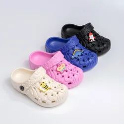 New Fashion Unisex 4 Colors Children's Summer Garden Shoes Irregular Printing Cave Shoes EVA Lightweight Outdoor Slippers