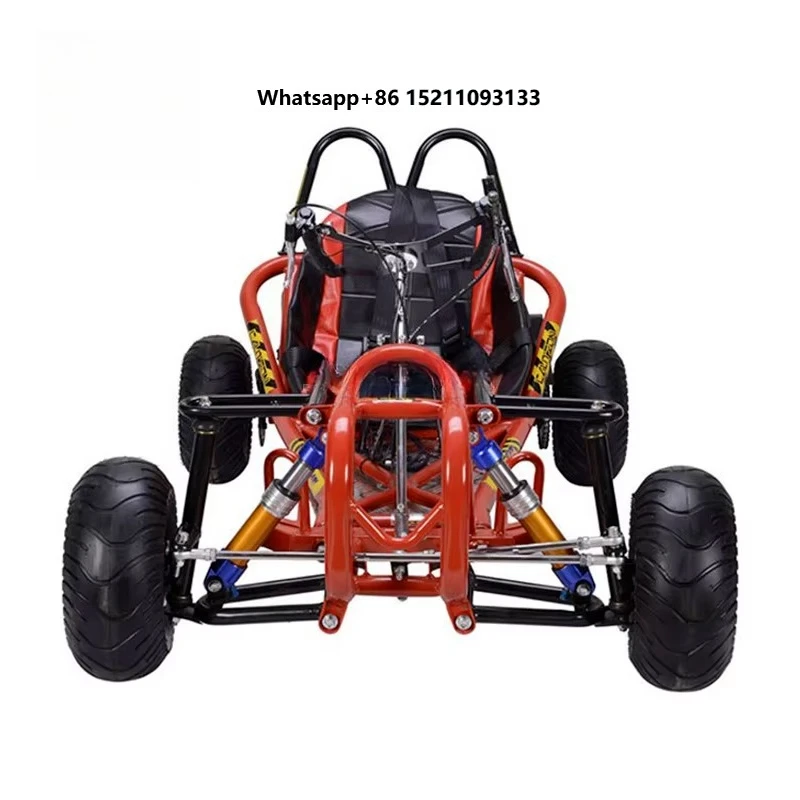 Customized Mini Pedal Go Kart 60km/h  Gas Powered 4 Stroke Engine Chain for Sale