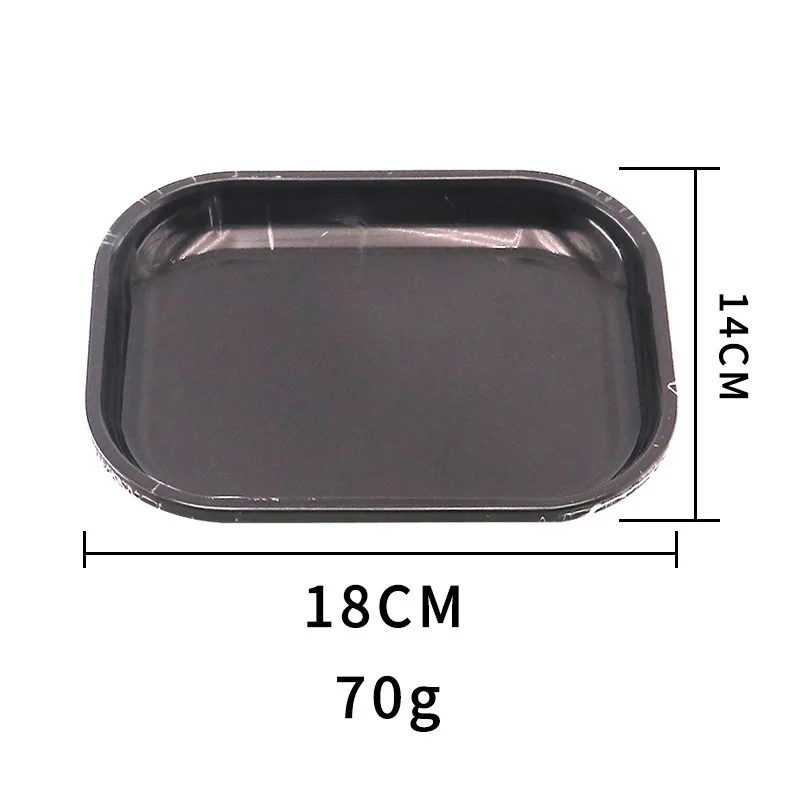 18*14cm Stock Smoking Tobacco Tray Cigarette Metal Smoke Rolling Tray Tobacco Herb Trays Smoking Accessories Rolling Tool