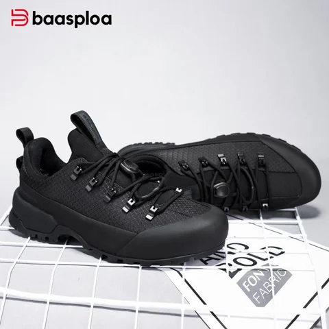 Мужские уличные кроссовки Baasploa, водонепроницаемая походная обувь, мужская модная удобная треккинговая обувь, нескользящая, износостойкая обувь