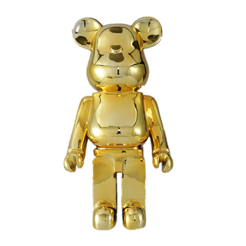 

Light luxury electroplating violent building block bear living room wine cabinet TV cabinet Nordic home decoration
