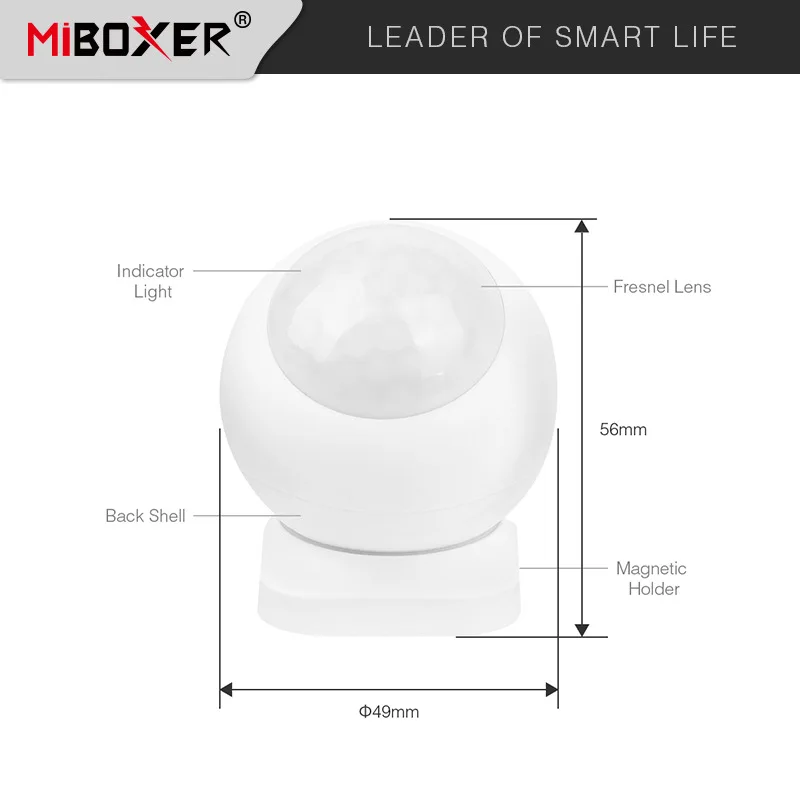 Zigbee 3.0 PIR Sensor linkage control through tuya app by matching Miboxer LED lamps,controller (Requires Zigbee3.0 Gateway)