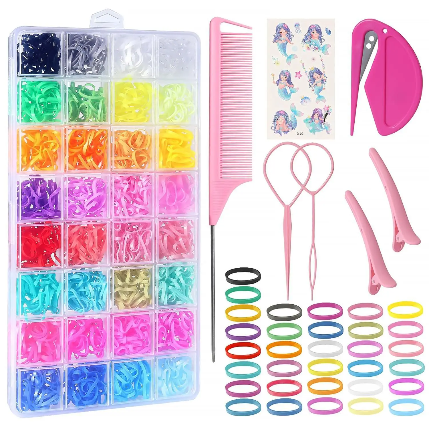 

Эластичные ленты для волос 32 цвета, мини-резинки для волос, маленькие резинки для волос, красочные аксессуары для волос для малышей, девочек, детей