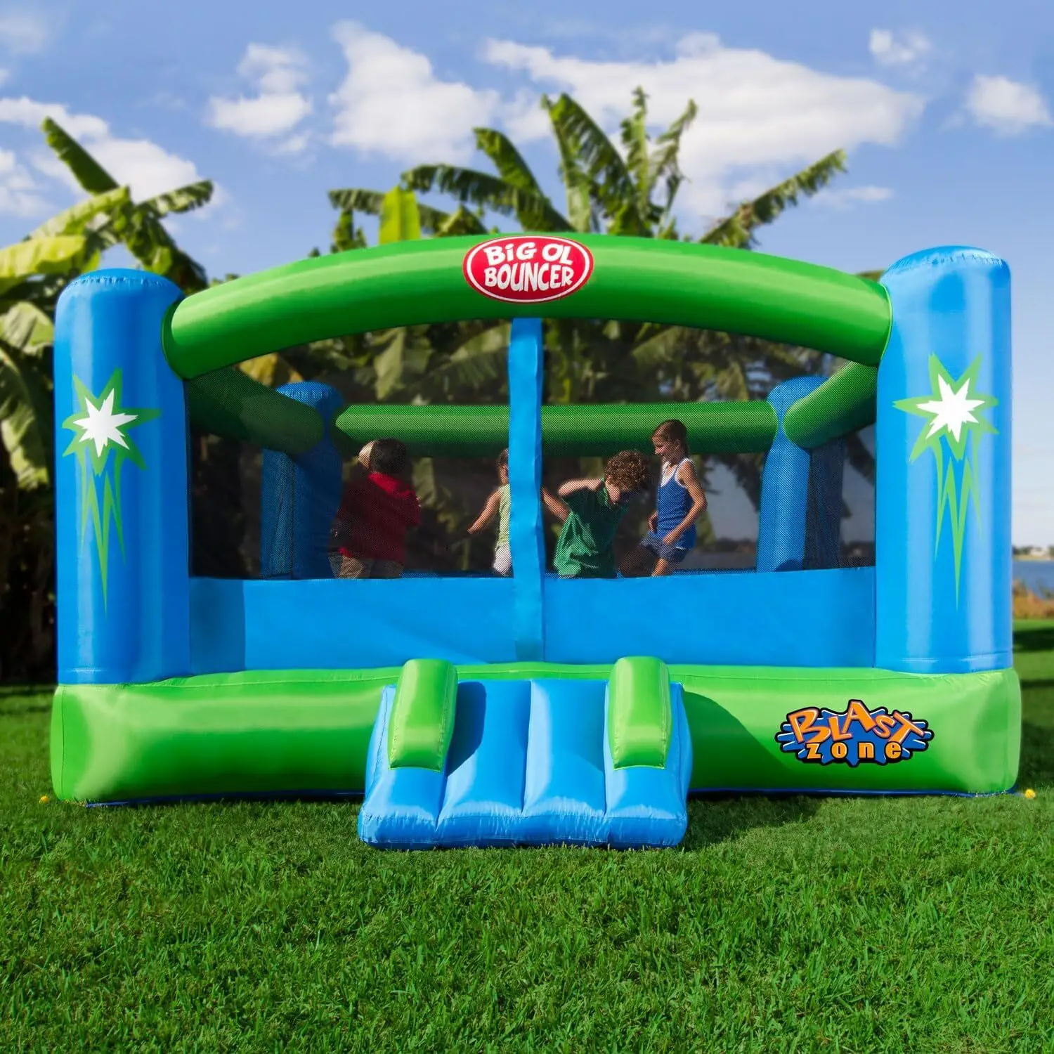 15x12 Inflatable Bounce House with Blower  Huge  Premium Quality  Great For Events  Holds 6 Kids