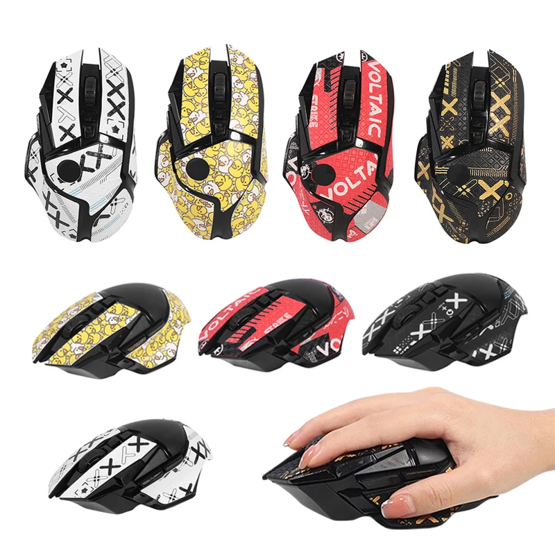 1 Set Mouse Grip Tape Skate Sticker Non Slip Suck Sweat Mouse Sticker For G502 Hero Game Mouse Replacement Accessories