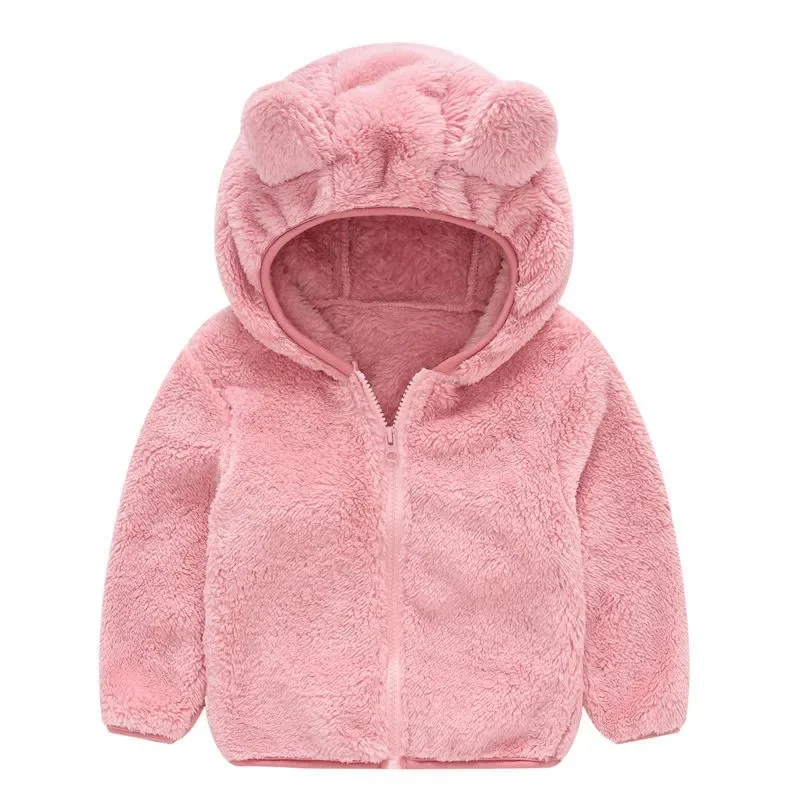 Manteau chaud en peluche confortable pour enfants, vêtements mignons pour bébés, vêtements pour enfants, filles, printemps, automne, hiver, nouveau, 2024