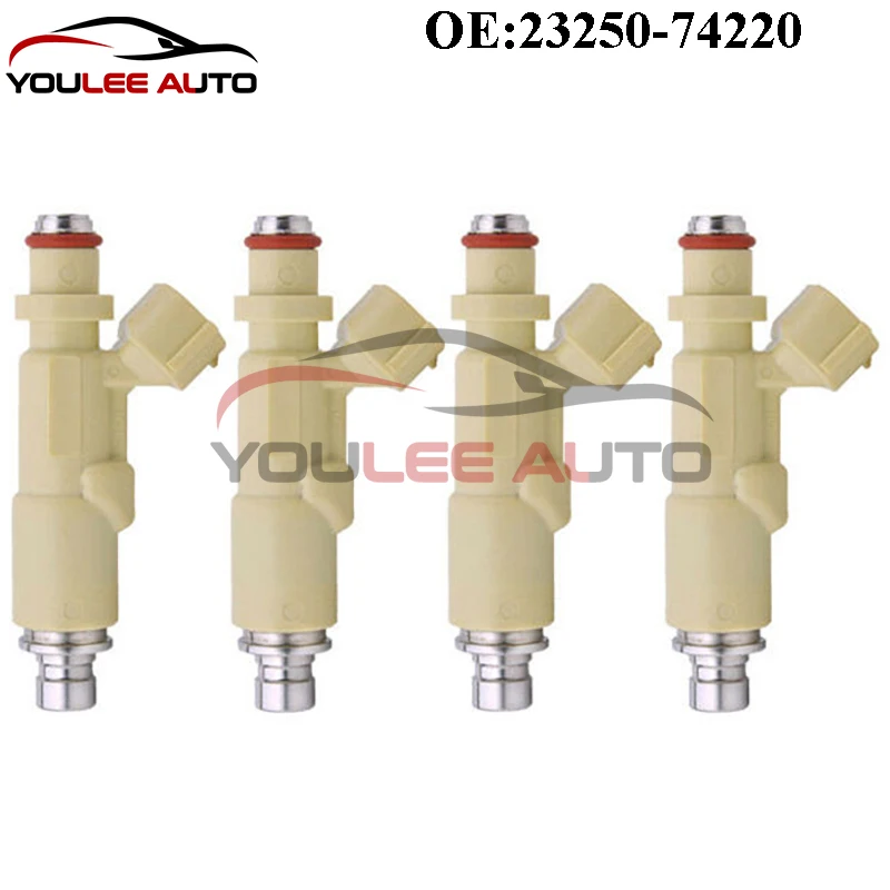 4 шт. 23250-74220 2325074220 23209-74220 2320974220 Топливные форсунки для Toyota Altezza Gita SXE10 3SGE 2.0L 1998-2005 автозапчасти