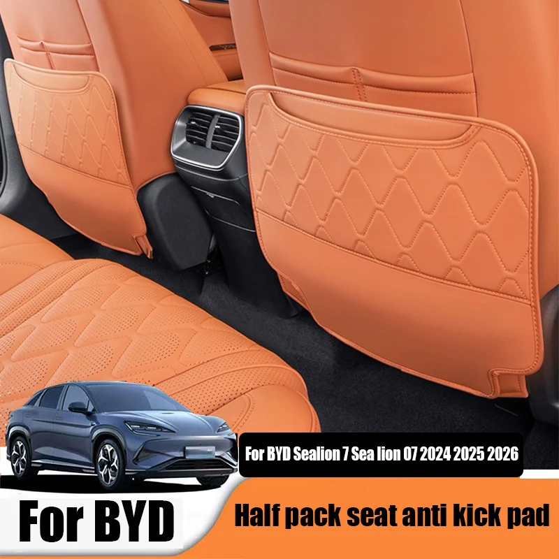 

Для BYD Sealion 7 Sea lion 07 EV 2024 2025 2026 Полупакет противоударных накладок для задних сидений, внутренние защитные компоненты