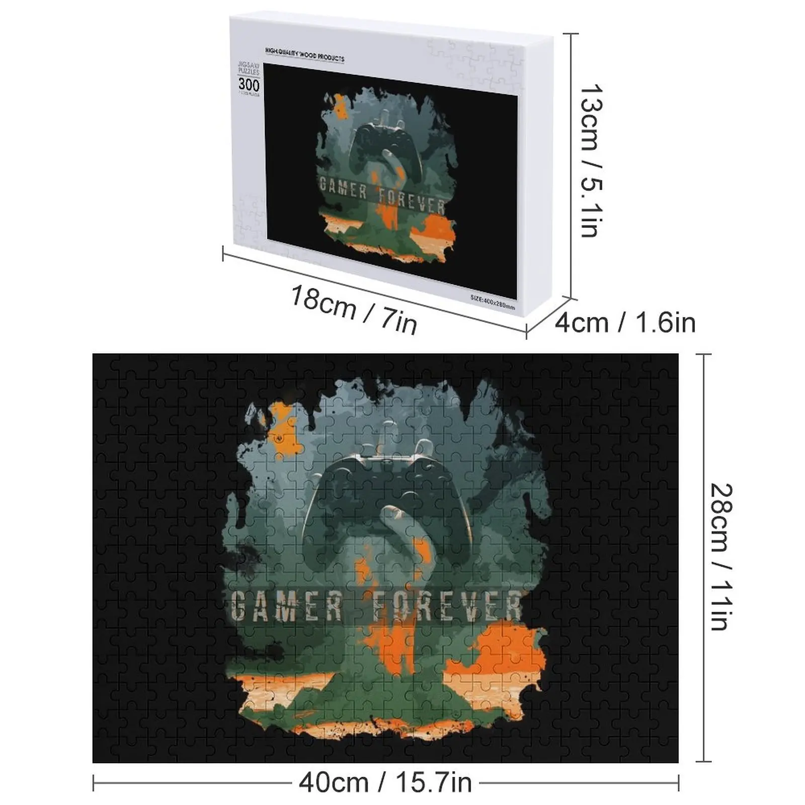 Gamer Forever puzzel kerstcadeaus gepersonaliseerde gepersonaliseerde puzzel houten naam aangepaste gepersonaliseerde puzzel