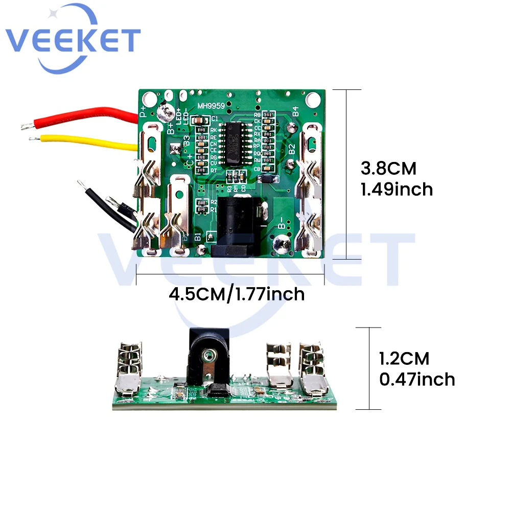 Li-Ion Lithium Battery Charging Protection Board Module Pack Circuit Board BMS Module For Power Tools 5S 5 Serial 18V 21V 20A