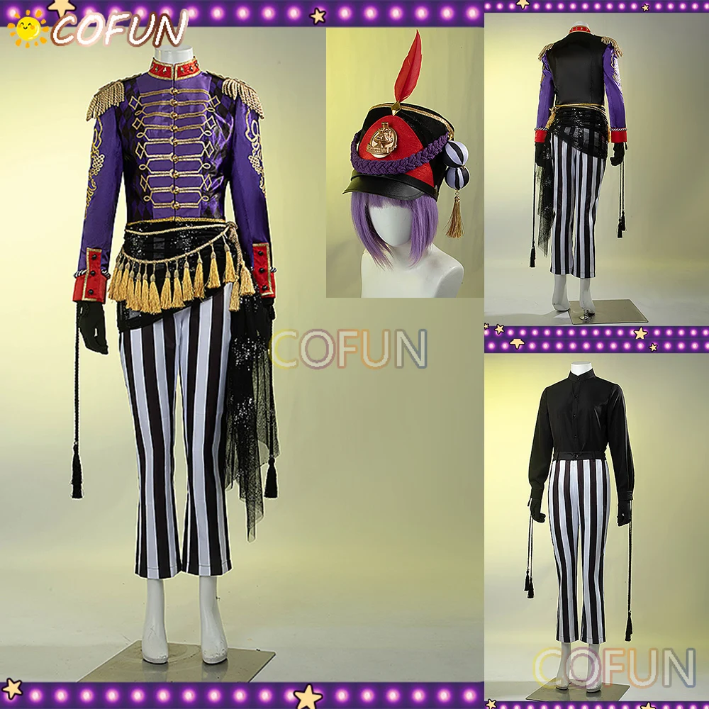 COFUN [Customized] Twisted Wonderland COS Stage In Playful Land Vil Cosplay Costume Halloween Game Suit Coat Pants Shirt Hat