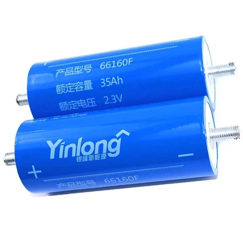 2024 100% Original Real Capacity Yinlong 66160 2.3V 40Ah Lithium Titanate LTO Battery Cell for Car Audio Solar Energy Syste