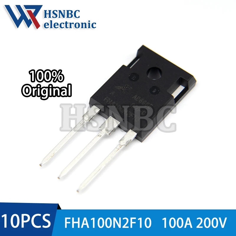 

10PCS FHA100N2F10A 100N2F10 FHA100N2F10 TO-247 100A 200V N-channel Power MOSFET Transistor 100% New Original