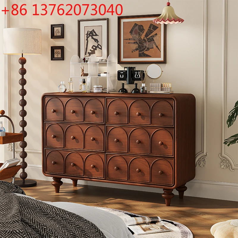 

Французский комод Комод из массива дерева Шкафчик для спальни Прикроватный шкафчик