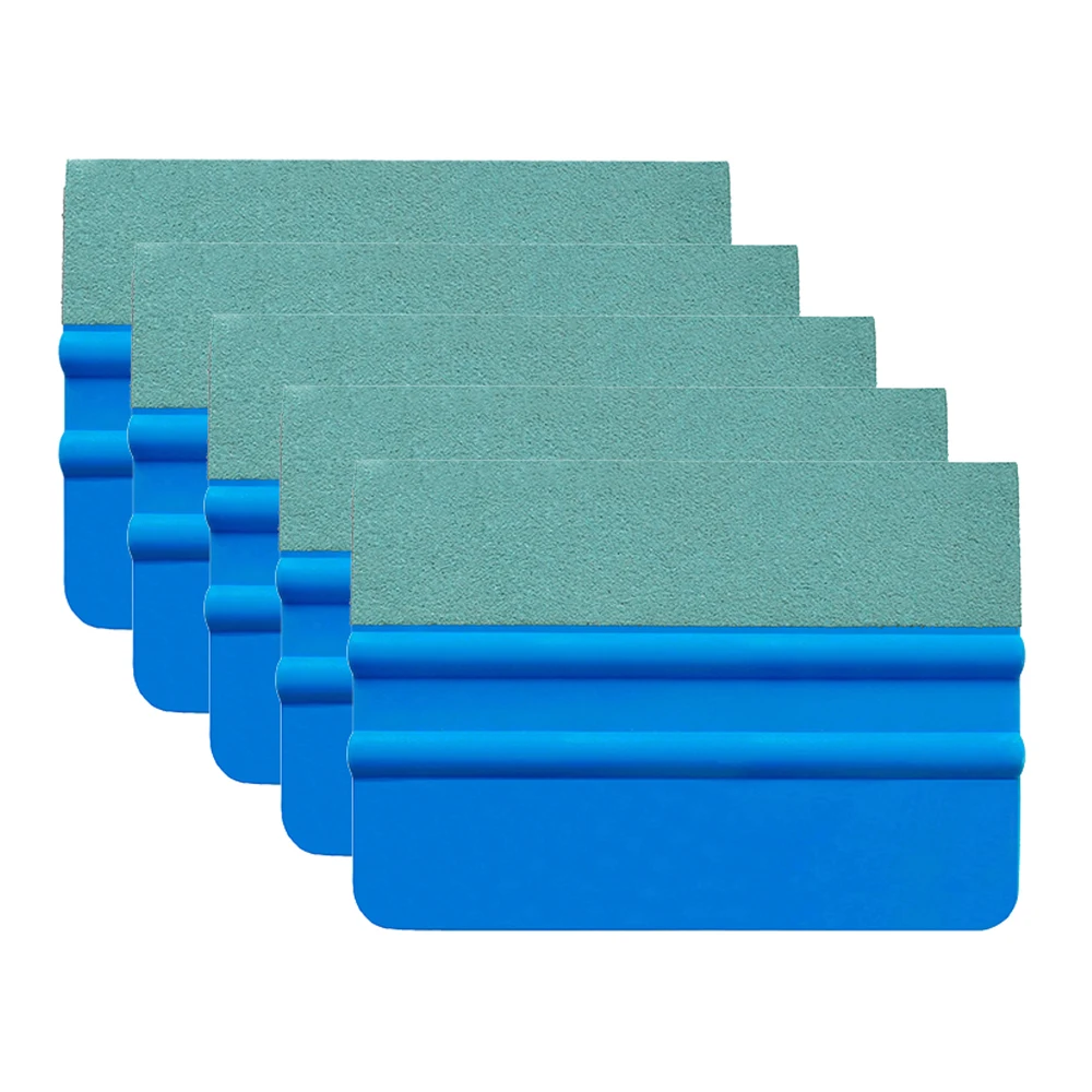 

5 шт. виниловый углеродное волокно для удаления льда для окон, чистка, автомойка, скребок с замшевым войлоком, скребок для пленки, скребок для упаковки