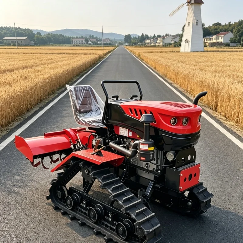 Customized CE & EMC Certified Full-scenario Tracked Cultivator, Hot-selling Rotary Tiller, Popular Farming Machine in 2026