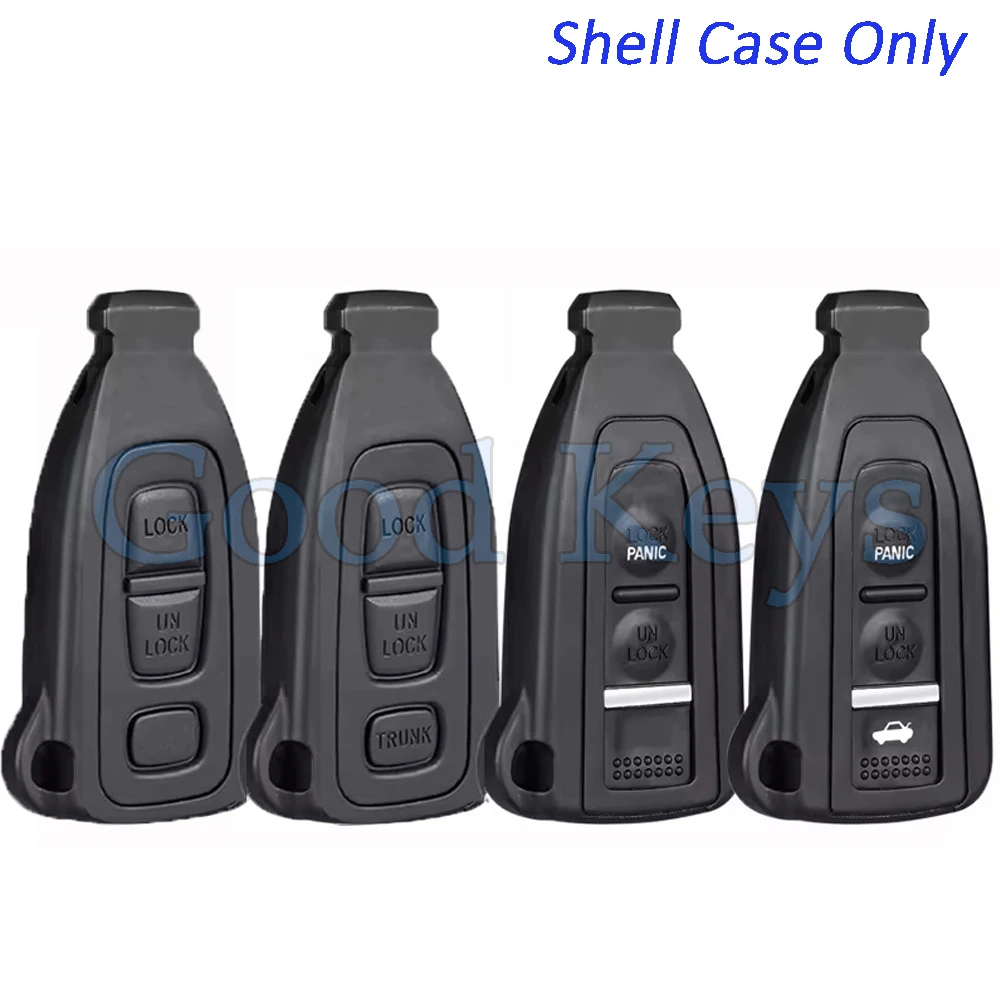 EllYECU-Coque de clé à distance pour Lexus LSturquoise, 2003, 2004, 2005, 2006, HYQ12Breflective, 2 boutons, 3 boutons