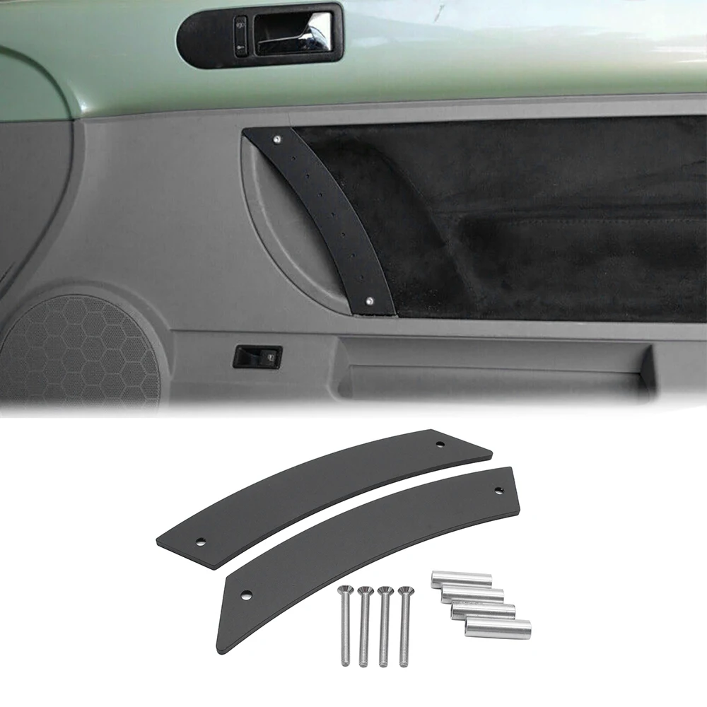 AMEXIAOXU  1Pair Metal Door Panel Pull Handle Set For Beetle 1998-2010 Interior Door Grab Pull Handles Replacement
