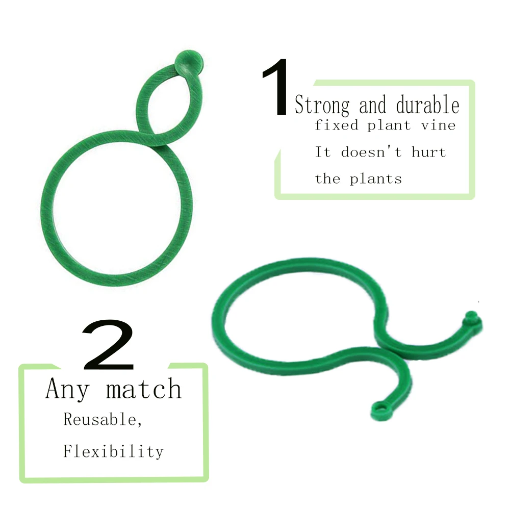 Tomato Clips Easy To Use Practical Flexible Multipurpose Convenient High-quality Garter Plants Support Clip Support Plant Clips