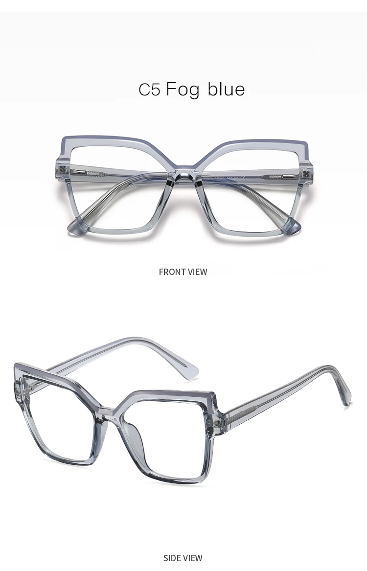 Legierung Rahmen Brille Vollrand Brillen Frauen Frühling Scharniere Kurzsichtig Oculos De Grau Brille 95977 – Detail 18