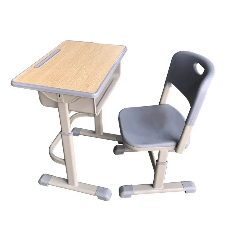 

Height Adjustable Student Desk and Chair Set, Widened Desktop & Movable Design, Wholesale for Tutoring Classes Растущая Парта