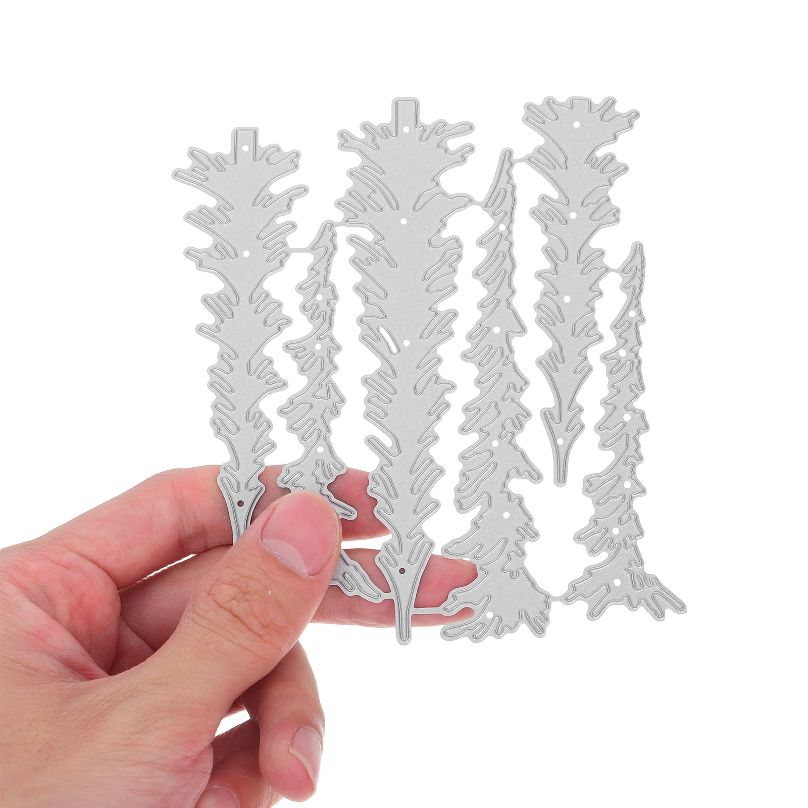 

2 Pcs Christmas Tree Mold Scrapbook Cutting Dies Cuts for Card Making Metal Stencil