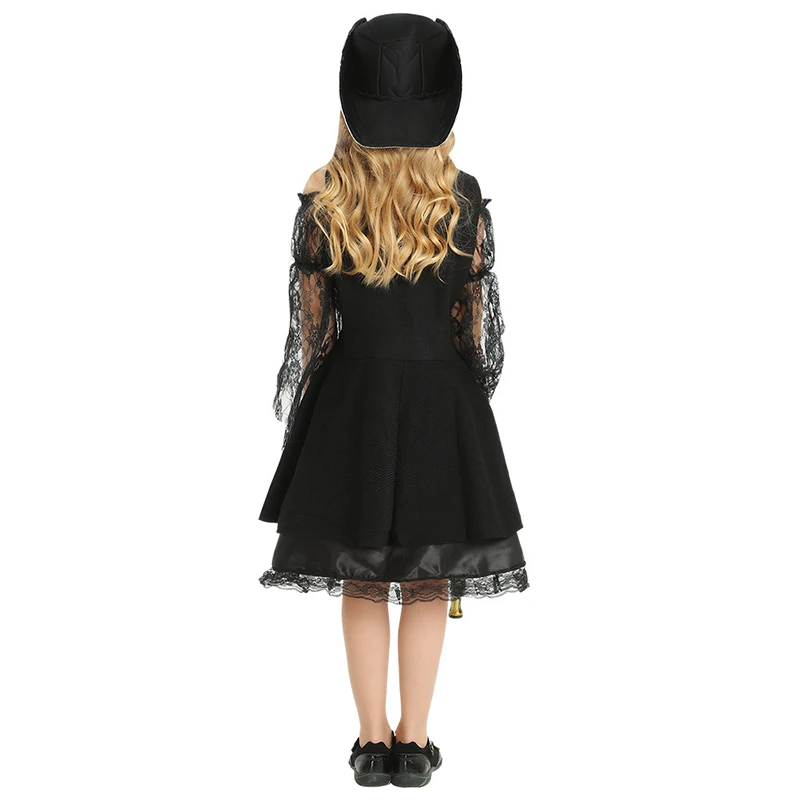 Disfraz de calavera de capitán pirata para niños y niñas, traje de Cosplay de bucanero para Halloween, sombrero fresco, pantalones, vestido para niños pequeños